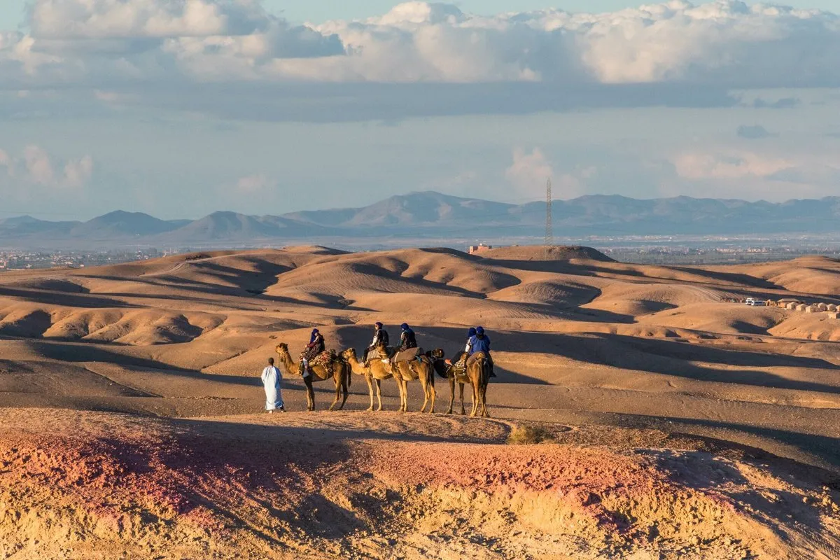 Rocky Agafay Desert landscape near Marrakech