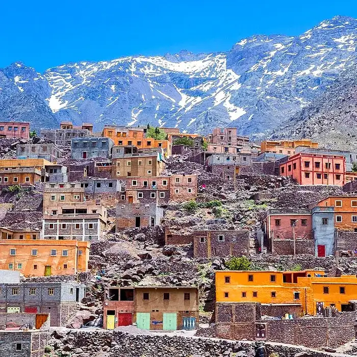Traditionelles Berber-Mittagessen mit Blick über das Imlil-Tal