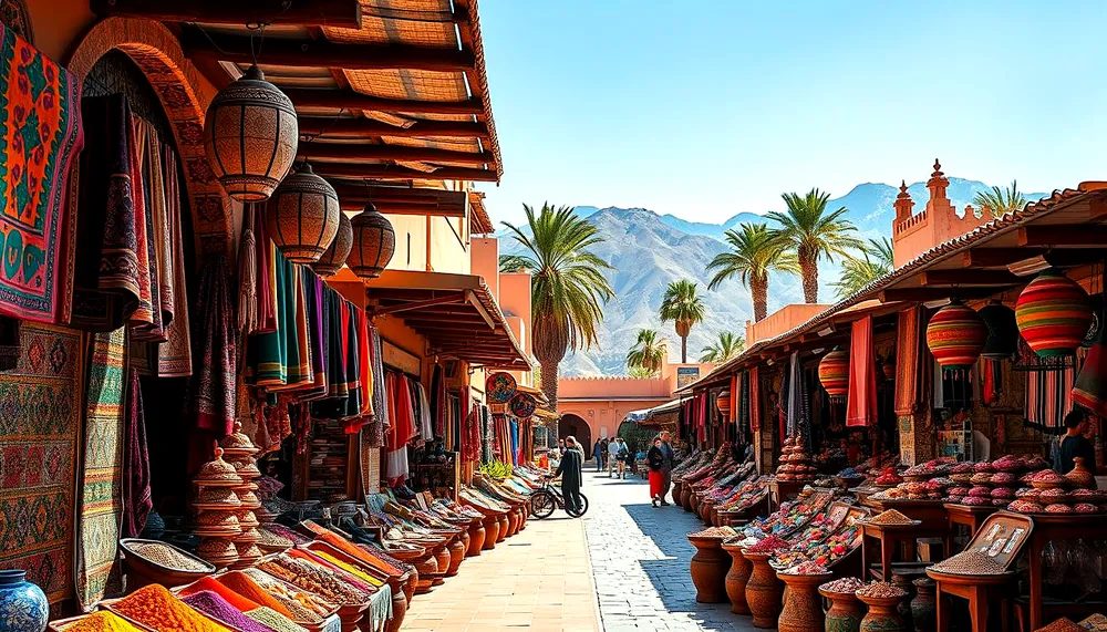 Artisan workshop in the Marrakech medina souks