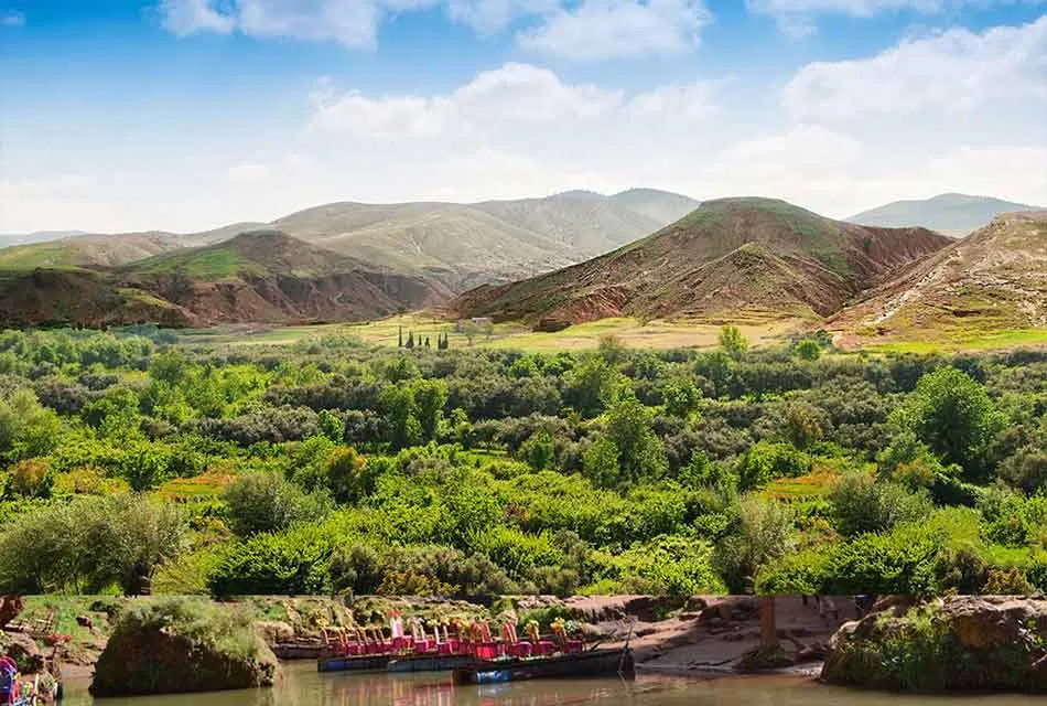 River running through the Ouirgane Valley in the High Atlas