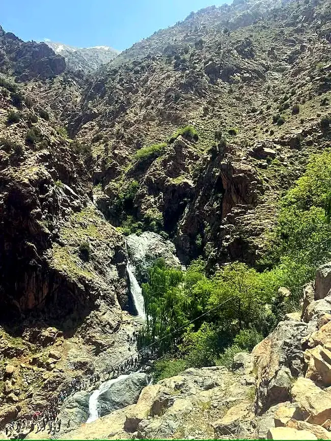 Seven waterfalls at Setti Fatma in the Ourika Valley near Marrakech