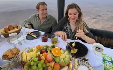 Dîner montgolfière